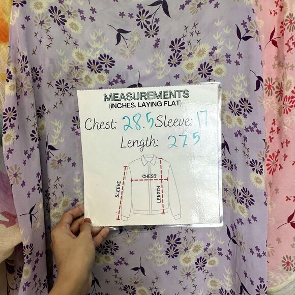 Vtg. Women’s Size 3XL Sheer Pastel Multi Floral Tunic‎ Top Shirt Long Sleeve USA - Picture 7 of 10